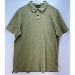 Banana Republic Olive Green Cotton Polo Shirt Sz L Preppy Minimalist